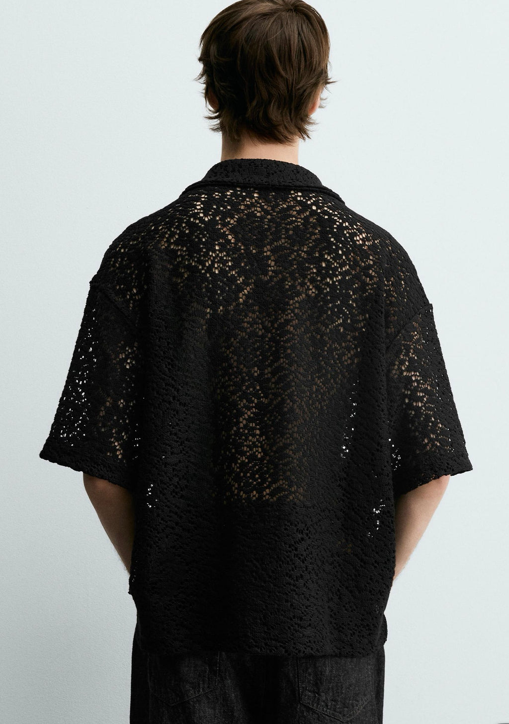 ZARA Crochet Textured Shirt