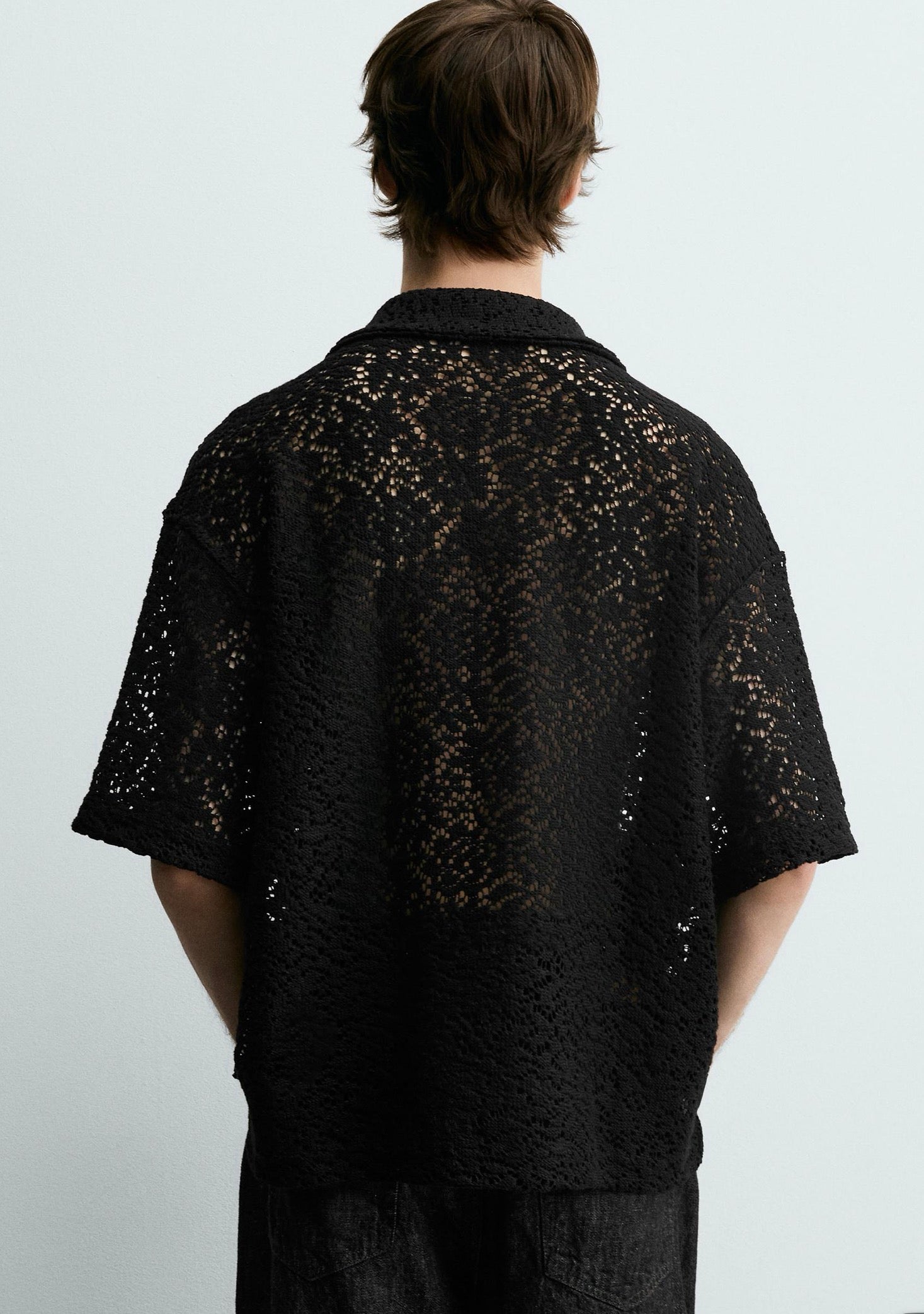 ZARA Crochet Textured Shirt