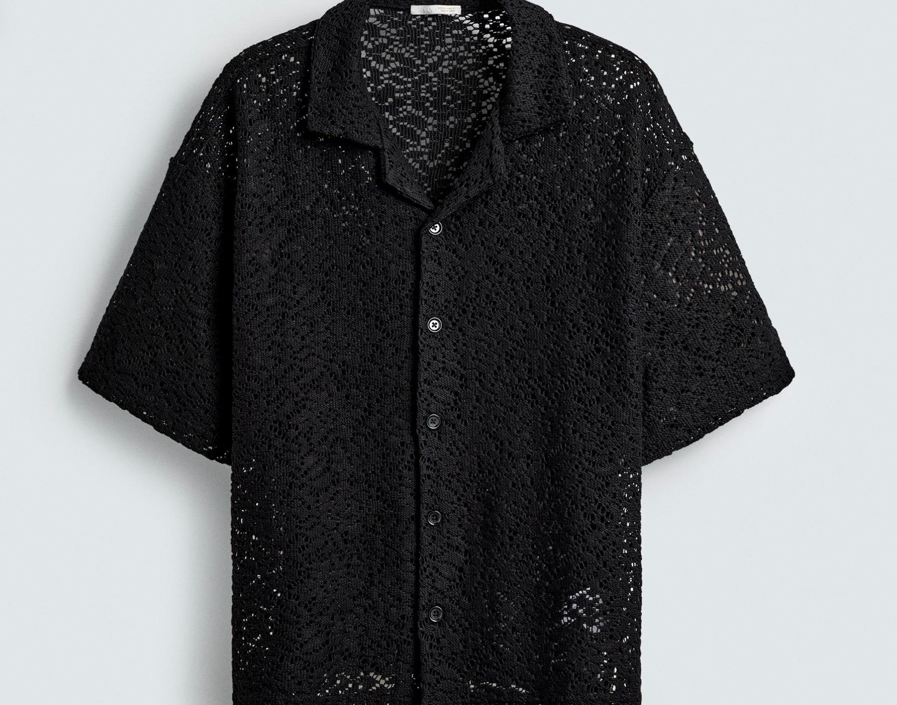 ZARA Crochet Textured Shirt