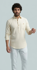 Beige Short Kurta
