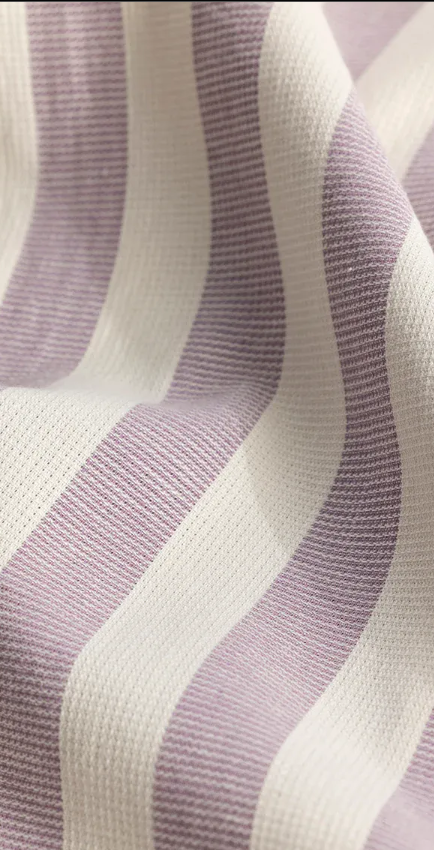 SNITCH-Aurora Lavender Stripe Shirt