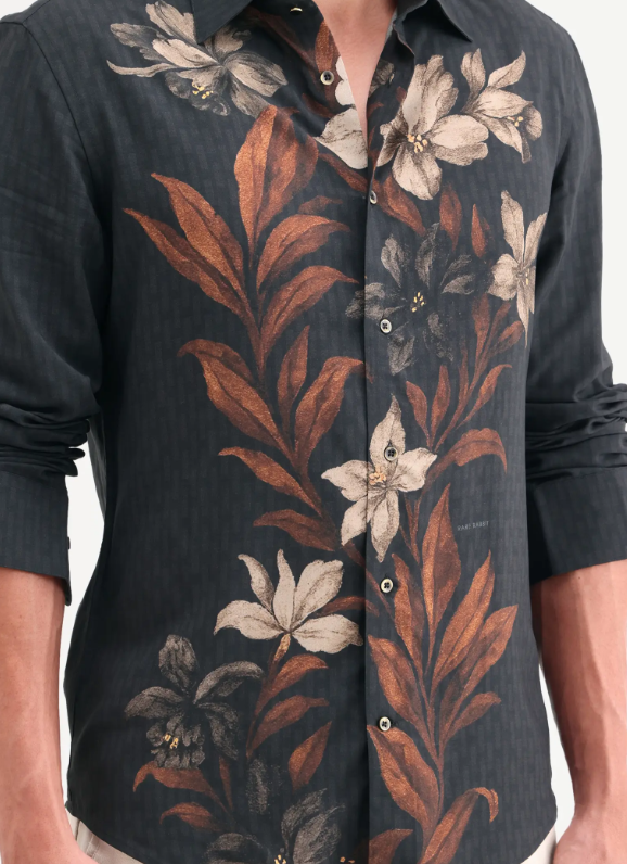 PHEX - BLACK FLORAL SHIRT