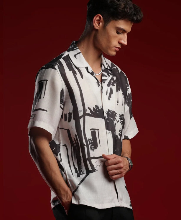 Peace, What I Call Home Resort Collar Shirt
