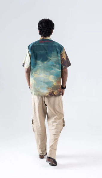 Court of Chaos Oversized Cuban Collar Shirt