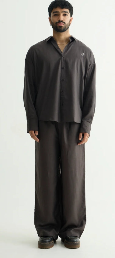 Charcoal Linen Coord Set