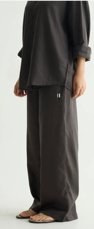 Charcoal Linen Coord Set