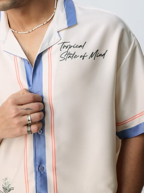 Satin Oversized Shirt: State Of Mind
